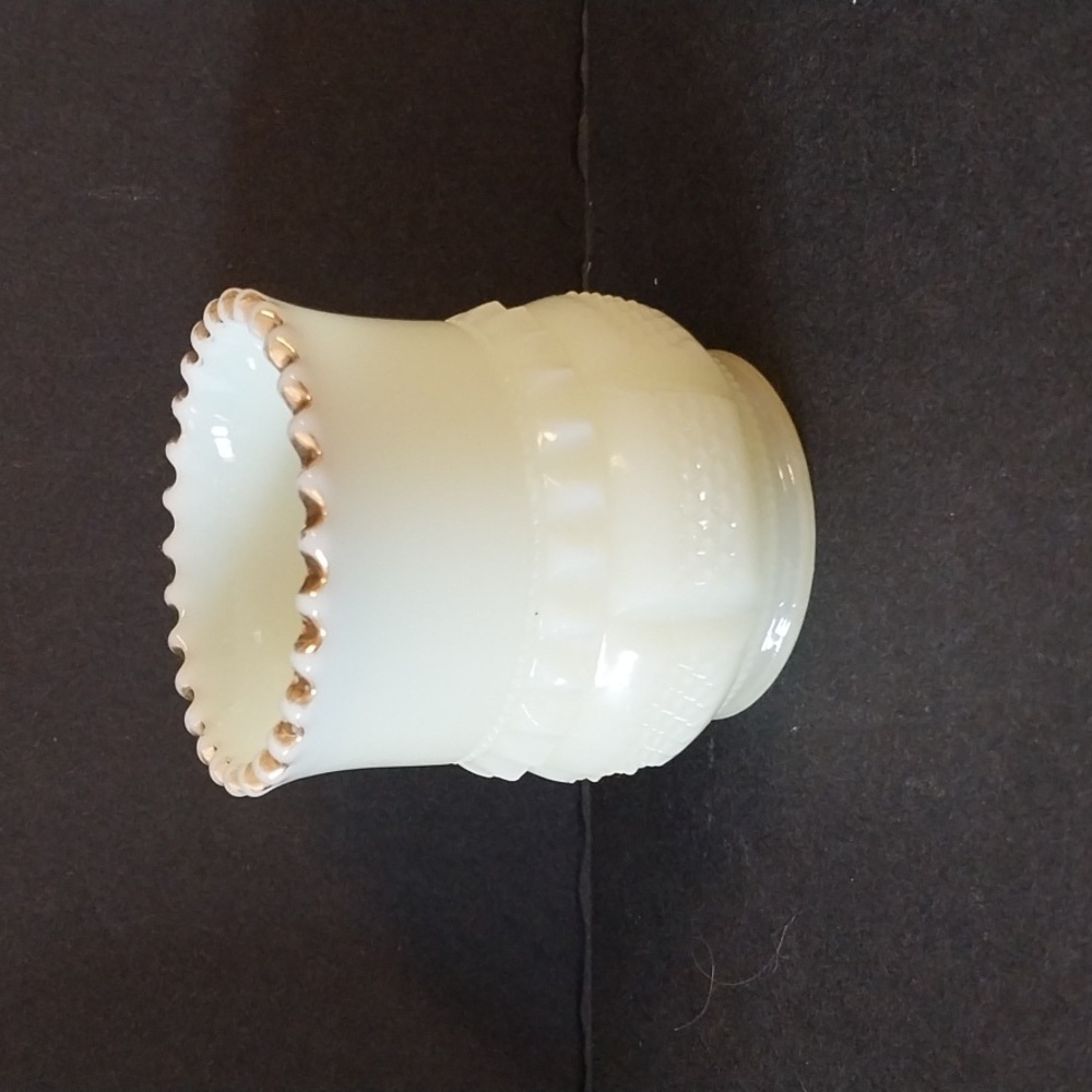 🤑🤑Antique Fort Kent Souvenir Custard Glass Toothpick Holder - Picture 3 of 8